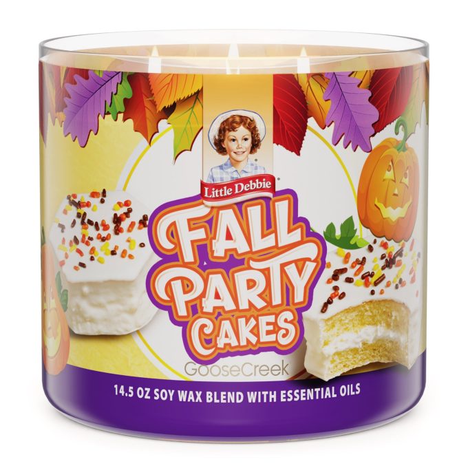 Fall Party Cakes Little Debbie ? 3-Wick Candle