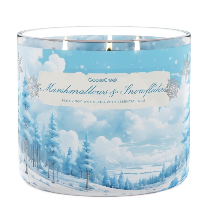 Marshmallows & Snowflakes Large 3-Wick Candle